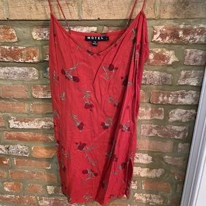 Red Slip Dress
